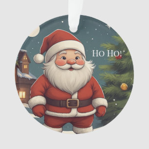 Père Noël festif amusant Ho Ho ! Noël en acrylique