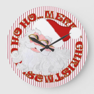 Père Noël font face au cercle, HORLOGE MURALE