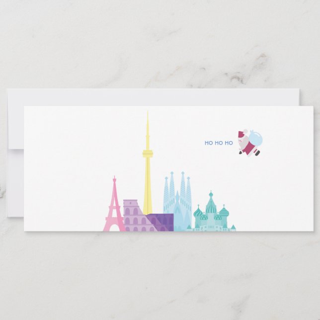 Père Noël Funny Pun Christmas Holiday Carte de voy (Devant)