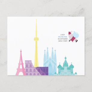 Père Noël Funny Pun Christmas Holiday Carte de voy