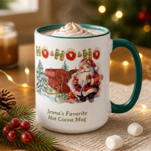 Père Noël Ho-Ho-Ho-Ho Mug Personnalisé