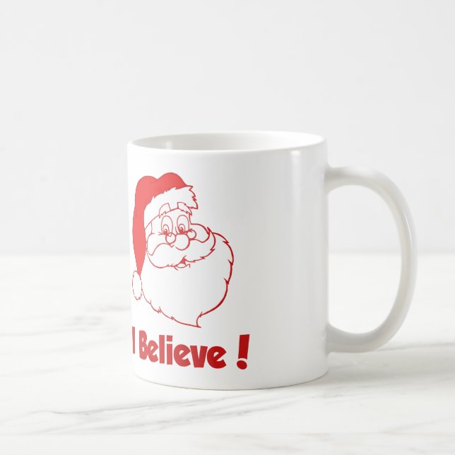 Père Noël Je crois que Noël Mug (Droite)