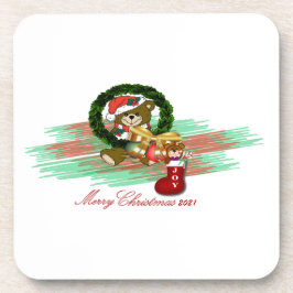 Père Noël Joy Sock Noël dessous de verre en plasti