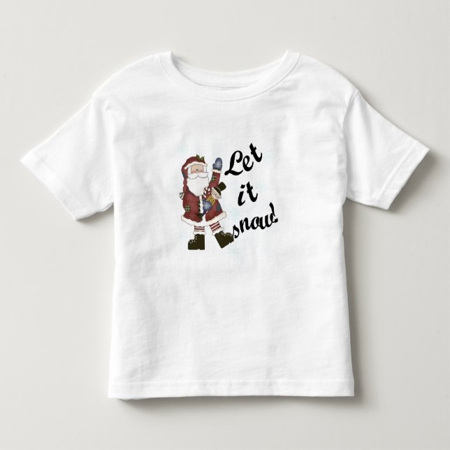 Père Noël Laisser la neige T-shirts et cadeaux (Devant)