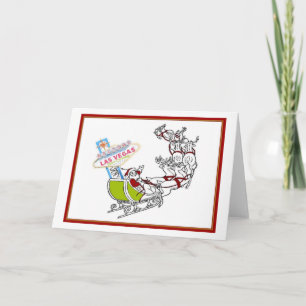 Père Noël Las Vegas avec carte à signes