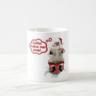 Père Noël - le café me fait la dunette les tasses