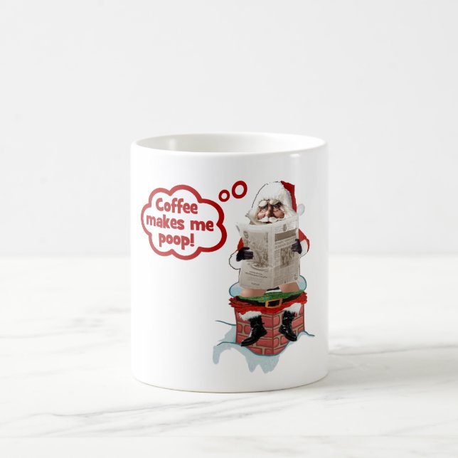 Père Noël - le café me fait la dunette les tasses (Centre)