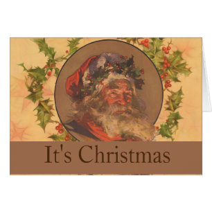 Père Noël Leyendecker Antique Victorien