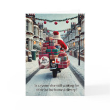 Père Noël Livraison Carte de voeux de Noël 2024