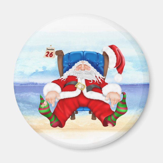 Père Noël Magnet humoristique (Devant)