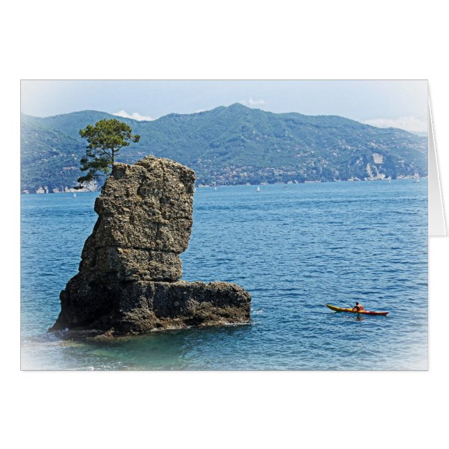 Père Noël Margherita Ligure - Carte de voeux Itali (Devant horizontal)