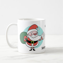 Père Noël & Mme Claus tasses de texte personnalisé