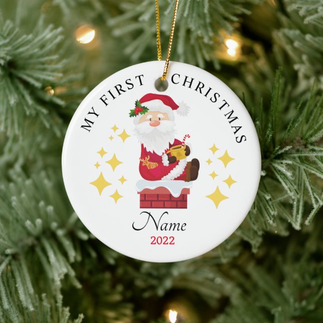 Père Noël Mon premier ornement de Noël 2022 pour l (Arbre)