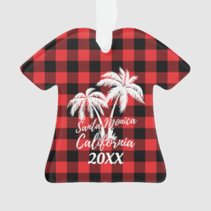 Père Noël Monica California Palm Tree personnali