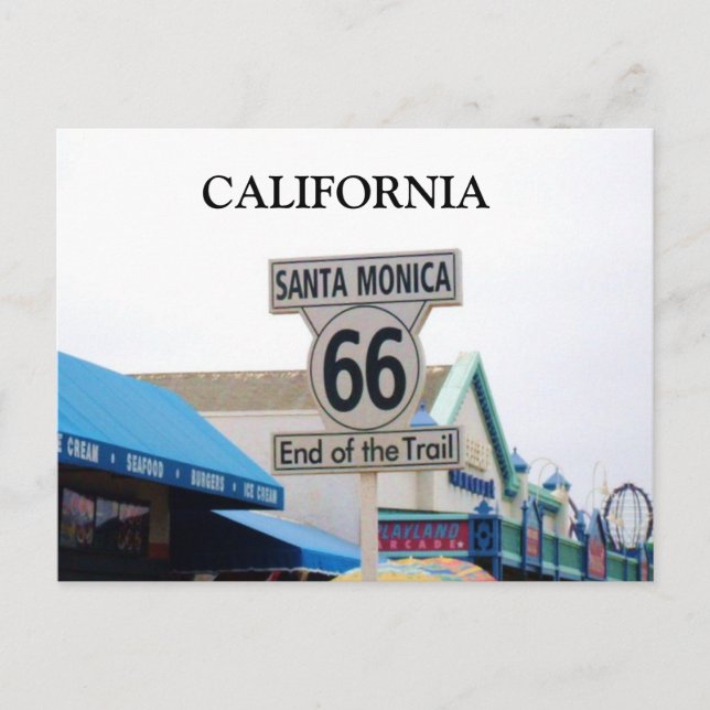 PÈRE NOËL MONICA PIER, CALIFORNIE carte postale (Devant)
