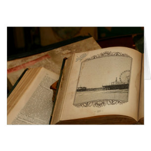 Père Noël Monica Pier Dessin dans un vieux livre