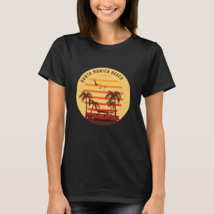 Père Noël monica plage aloha été T-Shirt