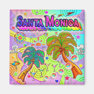 Père Noël Monica Vacances - Magnet cible