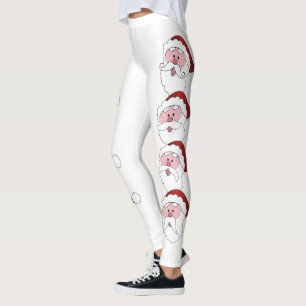 Père Noël Moustaches leggings