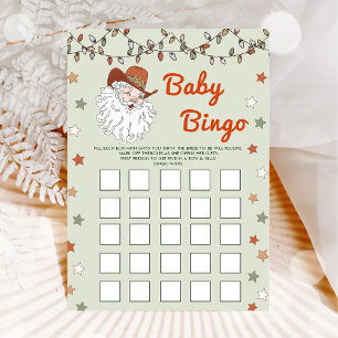 Père Noël Noël Anniversaire Fête Bingo Carte de je
