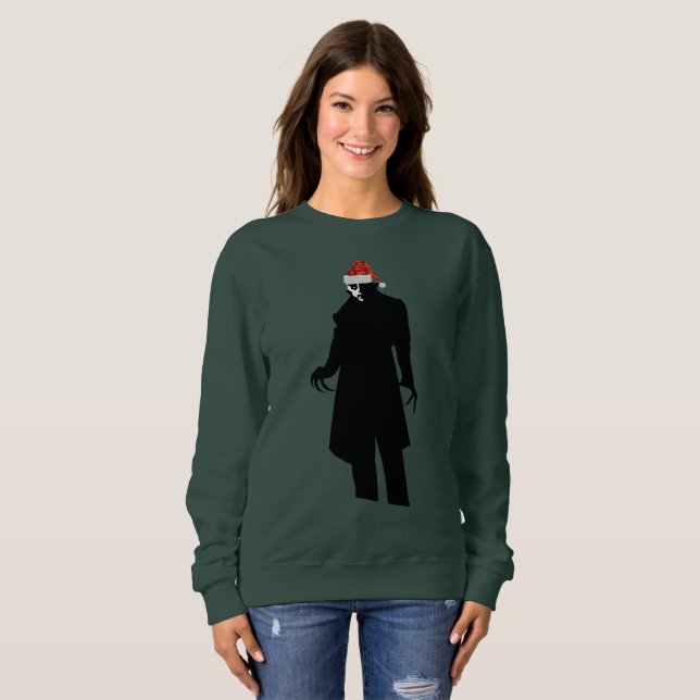 père Noël nosferatu xmas sweatshirt (Devant entier)