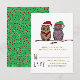 Père Noël Owl et Elf Owl RSVP