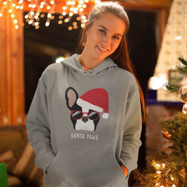 Père Noël Paws Sweat - shirt à capuche français de (Créateur téléchargé)