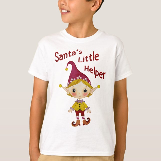 Père Noël petite aide T-shirt (Devant)