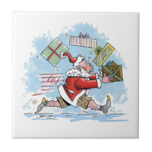 Père Noël Petite carreaux de céramique non préparé