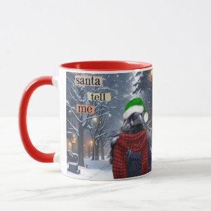 Père Noël Raven amusant café de Noël tasse