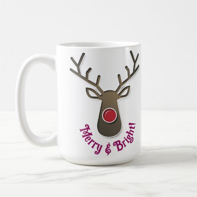 Père Noël & Reindeer Mugs - cadeaux de Noël (Gauche)