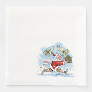 Père Noël serviettes en papier non préparées