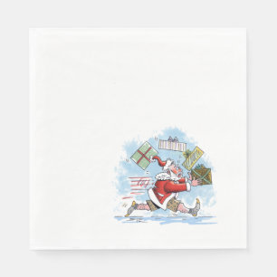 Père Noël serviettes en papier pour le déjeuner no