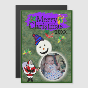 Père Noël & Snowman Votre Carte de Noël Magique Ph