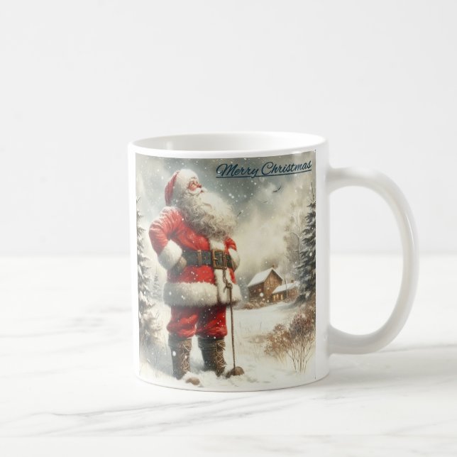 Père Noël Solitude Café Mug (Droite)