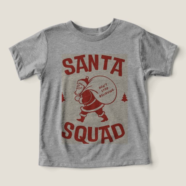 PÈRE NOËL SQUADE EN COULEUR ROUGE DISIGER SUR T (Design Recto)
