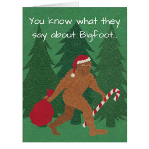 Père Noël Squatch Christmas Joke Funny Geek Humour
