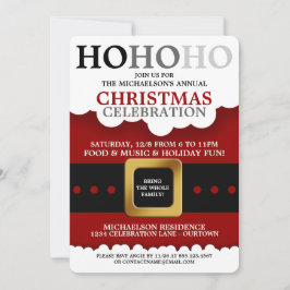 Père Noël Suit Noël Invitations