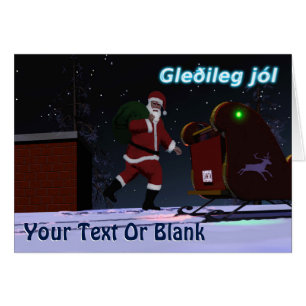Père Noël Sur Le Toit - Gleðileg jól