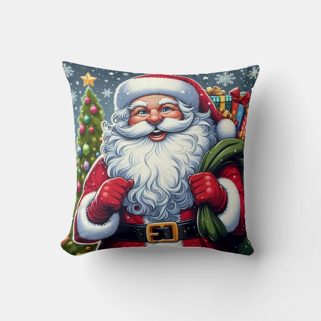 Père Noël Sur Un Coussin (Recto)