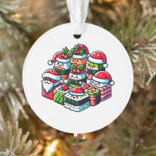 Père Noël Sushi Delight - Art de Noël Festif