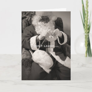 père Noël Tricot pour carte de voeux d'hiver