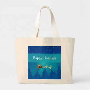 Père Noël Winter Scene Sac fourre-tout