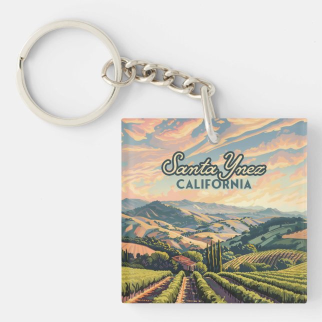 Père Noël Ynez California Vineyard Winery Retro (Devant)