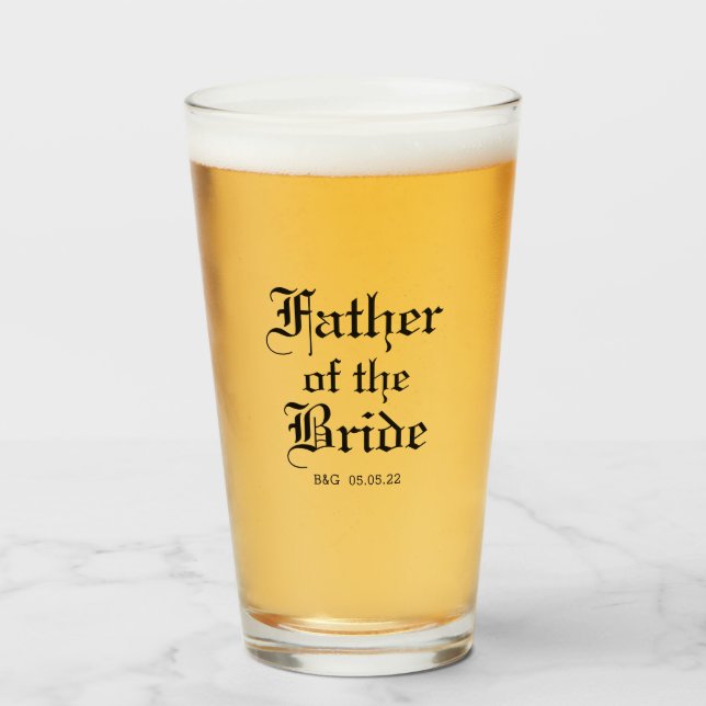 Père officiel du verre de tombeau de la mariée (Devant (rempli))