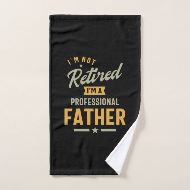 Père professionnel des hommes retraité (Serviette à main)