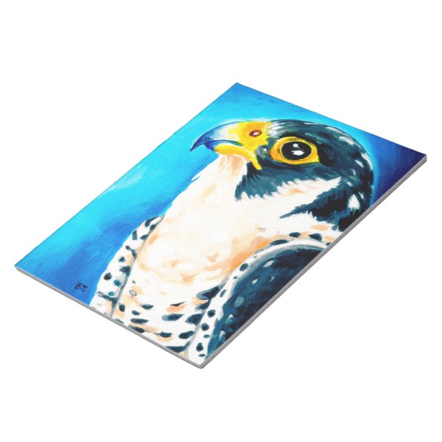 Peregrine Falcon Art Notizblock (angewinkelt)