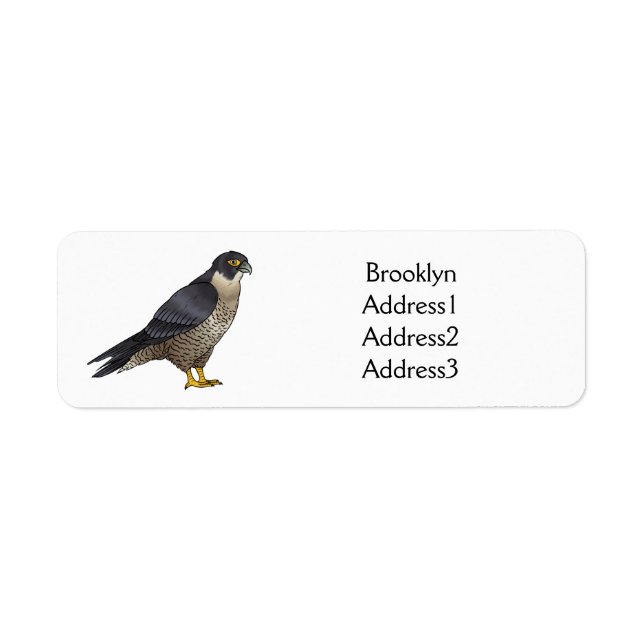 Peregrine falcon bird Cartoon Illustration (Vorne)