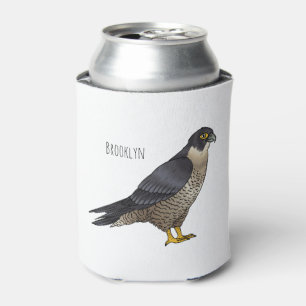 Peregrine falcon bird Cartoon Illustration Dosenkühler