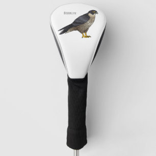 Peregrine falcon bird Cartoon Illustration Golf Headcover
